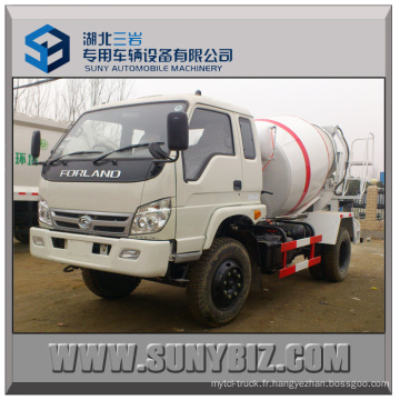 3cbm 4cbm 5 Cubic 4X2 Forland Small Concrete Mixer Truck